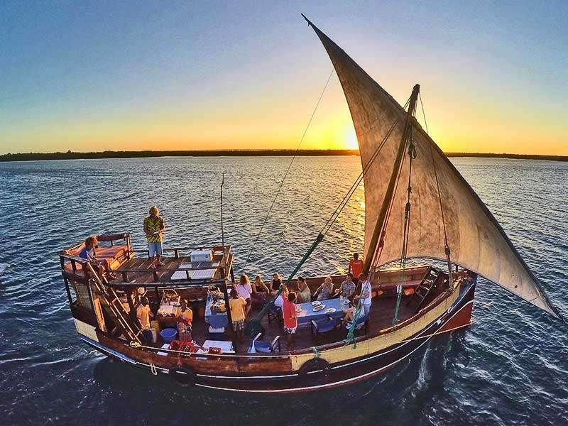 Taarind Dhow Cruise Mombasa Aether safari collection