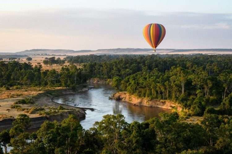 Masai Mara Hot Air Balloon Safari Aether safari collection photo credits Governors collection