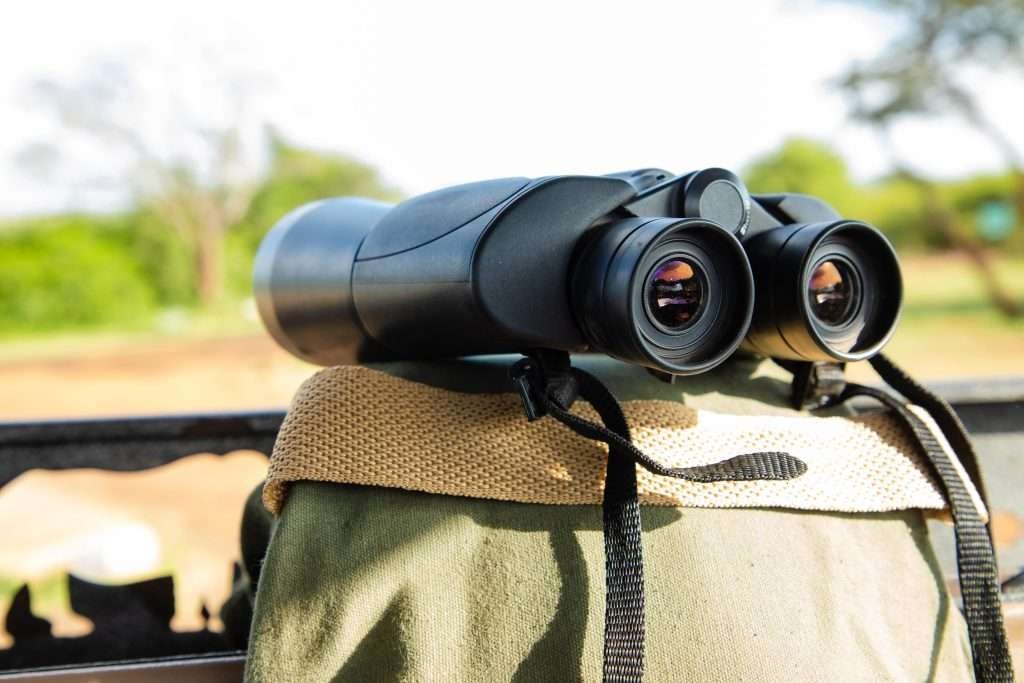 Africa Safari binoculars. Book Kenya safari tour packages and Tanzania safaris with Aether safari collection
