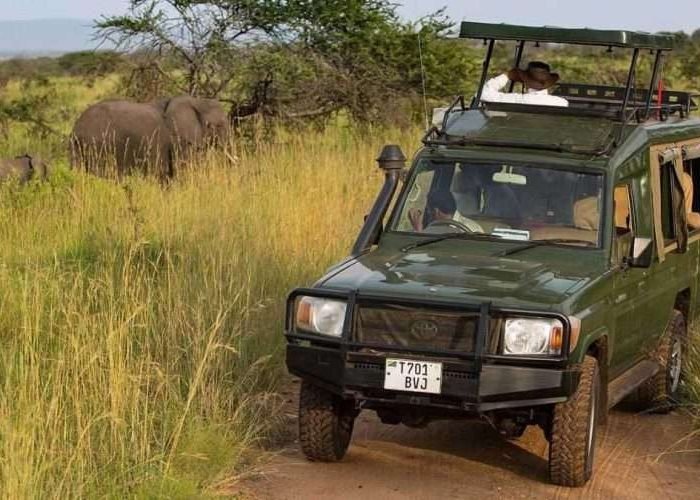4×4 safari landcruiser jeep at Serengeti Migration Camp Tanzania scaled 4x4 safari landcruiser jeep at Serengeti Migration Camp Tanzania scaled