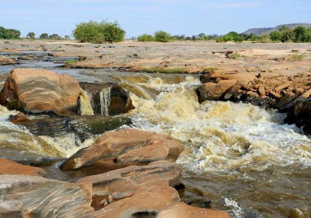 Lugard Falls Tsavo East Natinoal Park Kenya